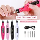 Electric Nail File Drill Portable Professional Manicure Pedicure Machine Set Kit