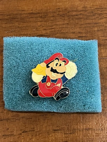 Nintendo Super Mario Brothers Collector Pin 1989 Jumping Mario With Star Vintage