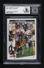 BAS 2001 Upper Deck Victory Kordell Stewart #267 BGS Authentic Auto 3c7