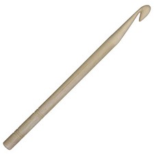 KnitPro Basix Single Ended Crochet Hook Beechwood - Choice of Sizes