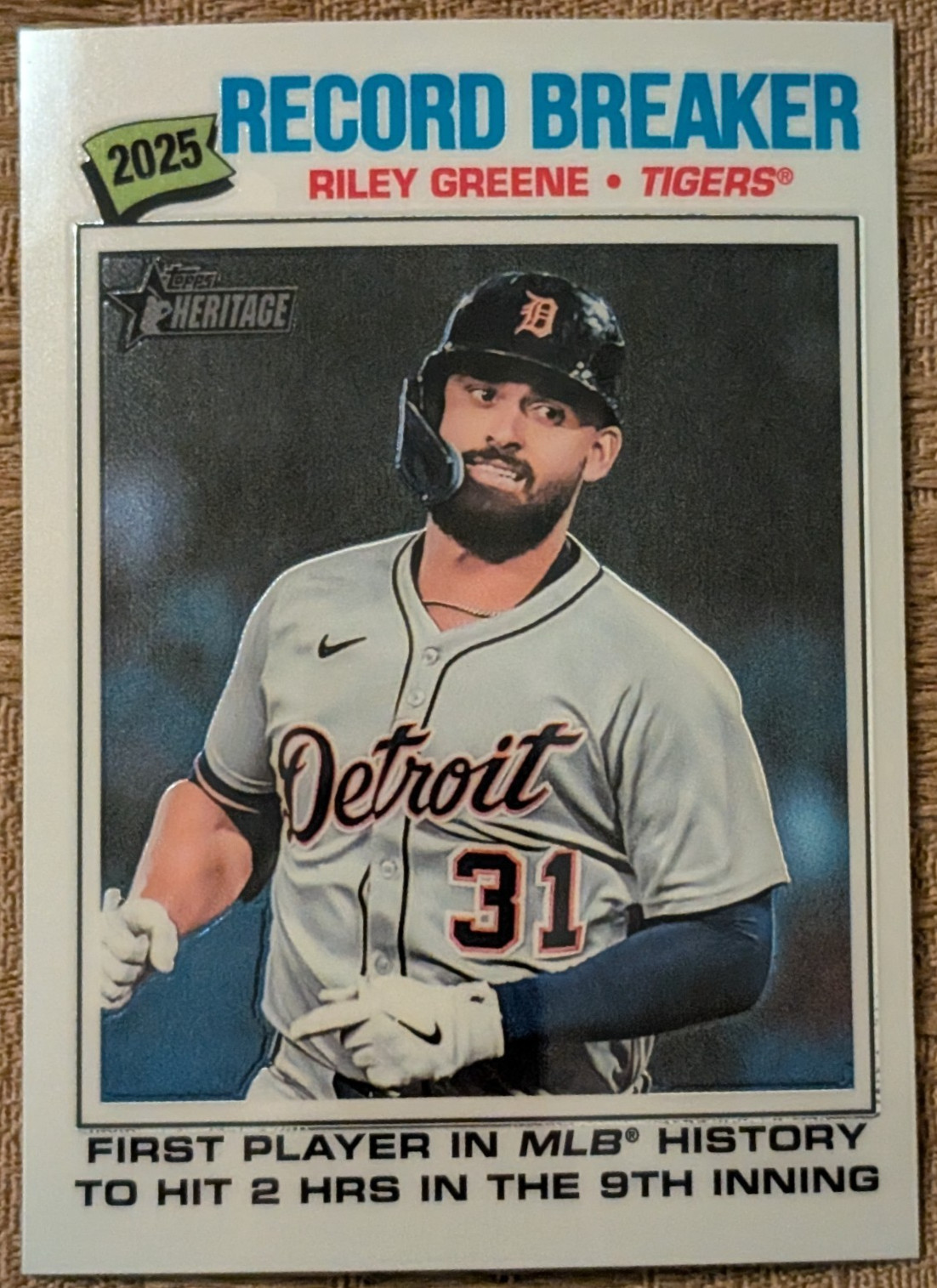 2026 Topps Heritage - Riley Greene - Chrome Parallel #234