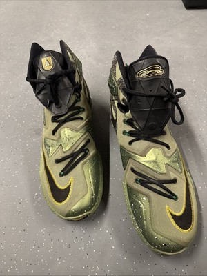 Nike LeBron 13 Men's Sneakers All Star Northern Lights Alligator Green Size 14