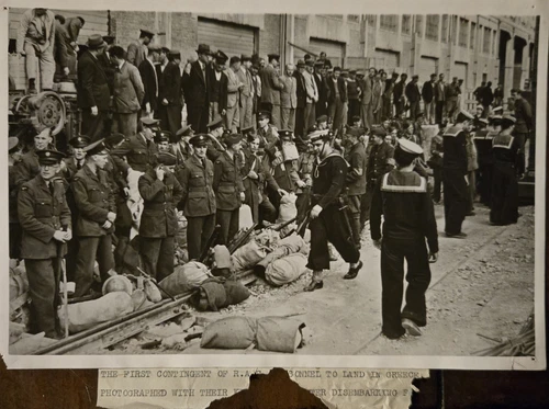 First R.A.F. Contingient Arrives In Greece WW2, 1940,  Original Press Photo