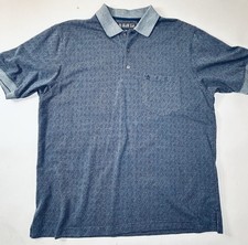 Penguin Grand Slam Performance Polo Shirt Mens L Blue Logo Pocket Golf