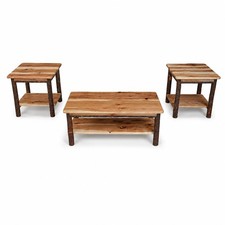 Amish Made Traditional End Table, Solid Hickory, Made in USA