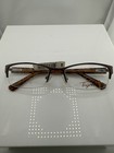Tigress TGS 108 210 Shiny Brown Eyeglass Frames 53-18-130 NWT