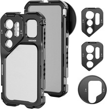 S26 Ultra Phone Cage Mobile Video Rig Stabilizer Vlog Kit W/ 3X Backplate 67mm