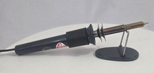 Vintage Electric Wood Burning Tool Kit 4 Interchangeable Tips & Stand In Box