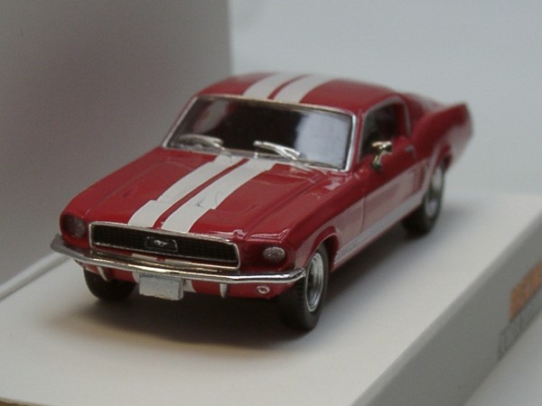 Brekina Ford Mustang Gt 350 Fastback, Rot Mit WeißEn Streifen - 19605 - 1:87-image