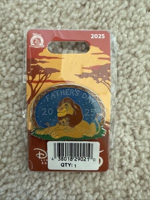 2025 Disney Mufasa and Simba Father's Day 2025 Pin The Lion King With Stars NWT