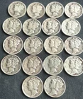 Mercury Silver Dimes | Lot of 18 | 1919, 1936, 1939, 40, 41, 42, 43, 44, 45