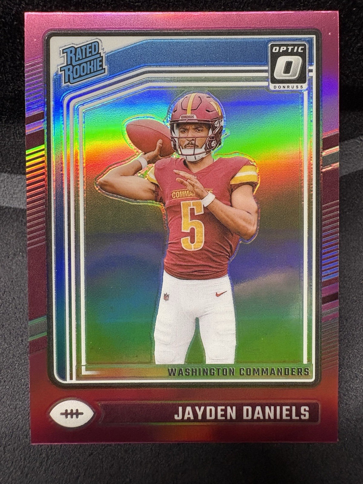 Jayden Daniels Panini Donruss Optic #248 Pink