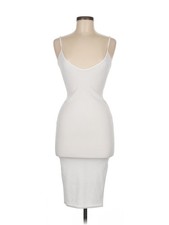 PrettyLittleThing Women White Cocktail Dress 6