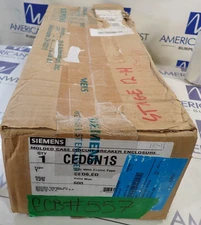 NEW Siemens CED6N1S Indoor Breaker Enclosure 125 Amp 600V CED6 ED Frames ECB557