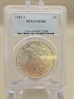 1881-S Morgan Silver Dollar $1 - PCGS MS64