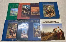 Louis L Amour Calendars Lot of 8 NEW Western Art 83' 01' 02' 03' 04' 06' 09'