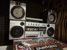 Old School Sanyo Mk40 Stereo Boombox EXTRAS