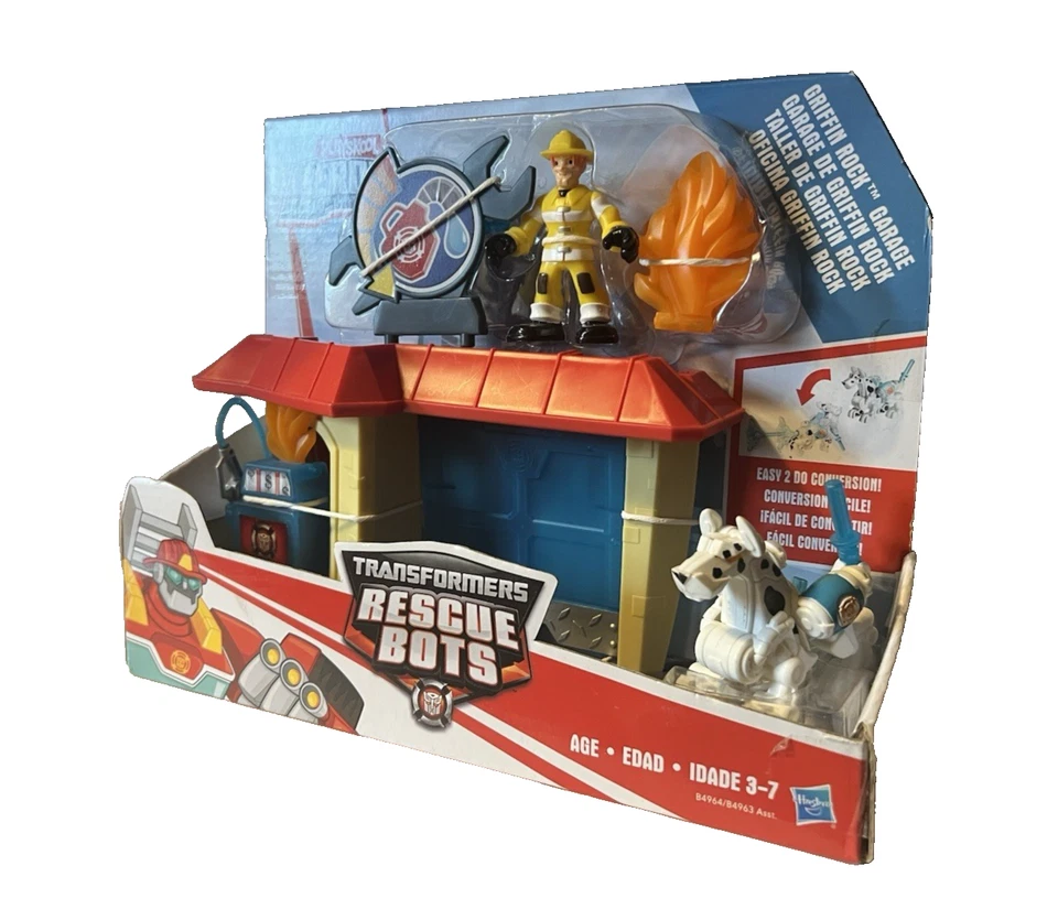 NEW Playskool Heroes Transformers Rescue Bots GRIFFIN ROCK GARAGE - Image 3 of 4
