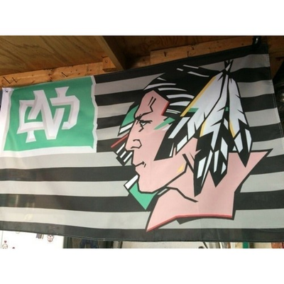 #ad #ad UND University North Dakota Fighting Sioux 5ft Flag $30.00