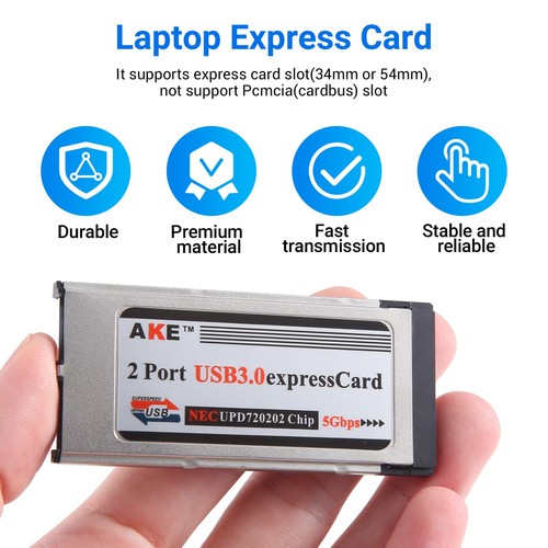 Carte Express Double Vitesse 2 Ports USB 3.0 34 Mm Espace E8410 - Photo 2/7