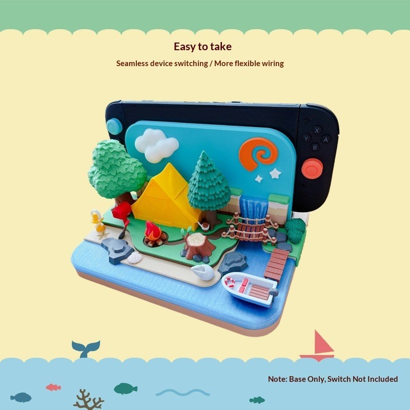 Nintendo Switch 2 Original/OLED Animal Crossing Theme Dock Cover