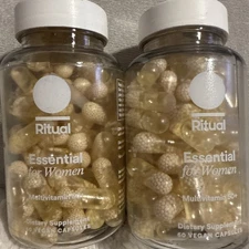 2-Pack Ritual Essential for Women Multivitamin 50+ Mint Dietary Supplement 60