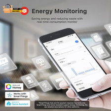 Zigbee Smart Plug with Real-Time Power Monitoring,15A Smart Outlet, Zigbee Repe — image 3
