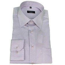 Eterna men's business shirt comfort fit blue patterned 4125 E18E 16 dark blue