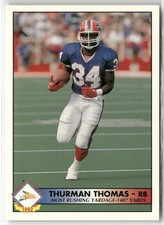 1992 PACIFIC #29 THURMAN THOMAS STATISTICAL LEADERS BUFFALO BILLS
