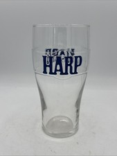 Vintage HARP Irish PINT beer glass by ARCONOC of France Raised HARP Logo C3