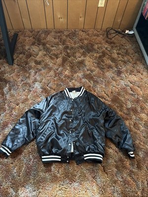 Hilton Active Apparel Made In USA size XXL Black Button Jacket  Vintage