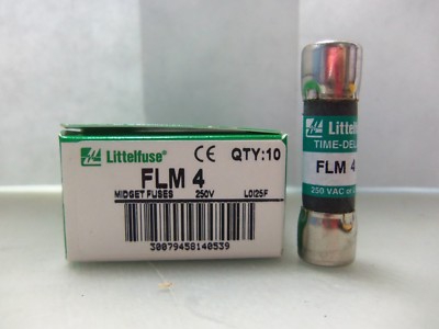 New Littelfuse FLM 4 Amp Fuse  FNM 4 250V NIB