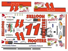 11 Brett Bodine Hooters Taurus 2002 1/64th Scale Waterslide Nascar Decals