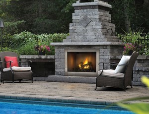 Napoleon Riverside 42 Clean Face Outdoor Gas Fireplace Ebay