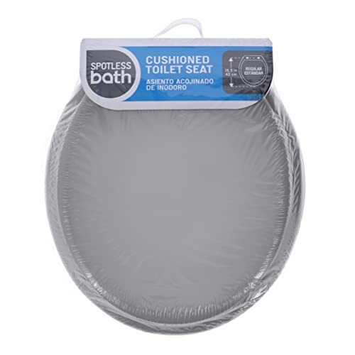 Home Solutions Grey Round Soft Cushioned Toilet Seat