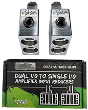 Sky High Car Audio Dual 1/0 to 1/0 Amplifier Input Reducers