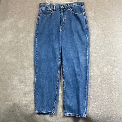 Levis 550 Jeans Mens 34x32 Blue Denim Straight Cowboy Comfort Casual Work Ranch