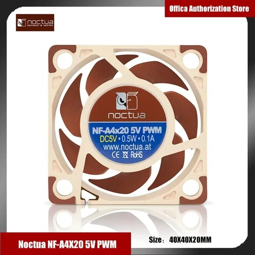 Computer Case Fan 4Pin PWM Fan 40x40x20mm Silent Intelligent Temperature Control - Afbeelding 7 van 24
