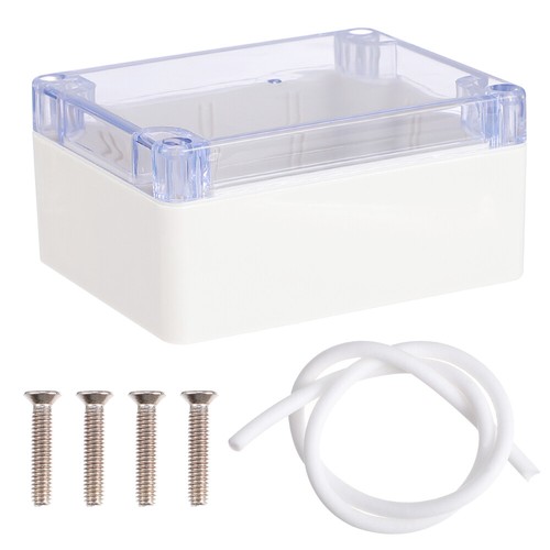 Waterproof Junction Box – IP65 Dustproof & Weatherproof Electrical Enclosure With Clear Hinged Cover, Fits Pow Nspanel & Outdoor Use