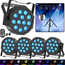 4 in 1 12 LED RGBW Par Stage Light DMX DJ Disco Party Lighting Beam Effect Light