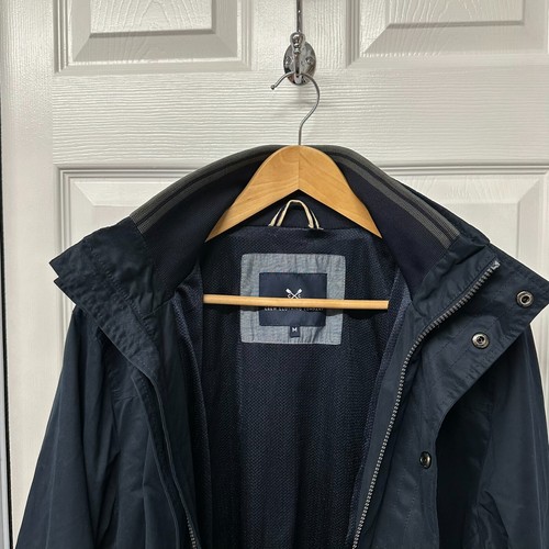 Crew Clothing Giacca Blu Navy Taglia Media | Cappotto M Harrington Bomber Company Co - Foto 4 di 16