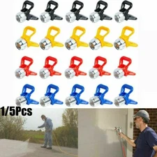1/5pcs Airless Paint Spray Gun Accessory Flat Tip Nozzle Guard Seat For Sprayer
