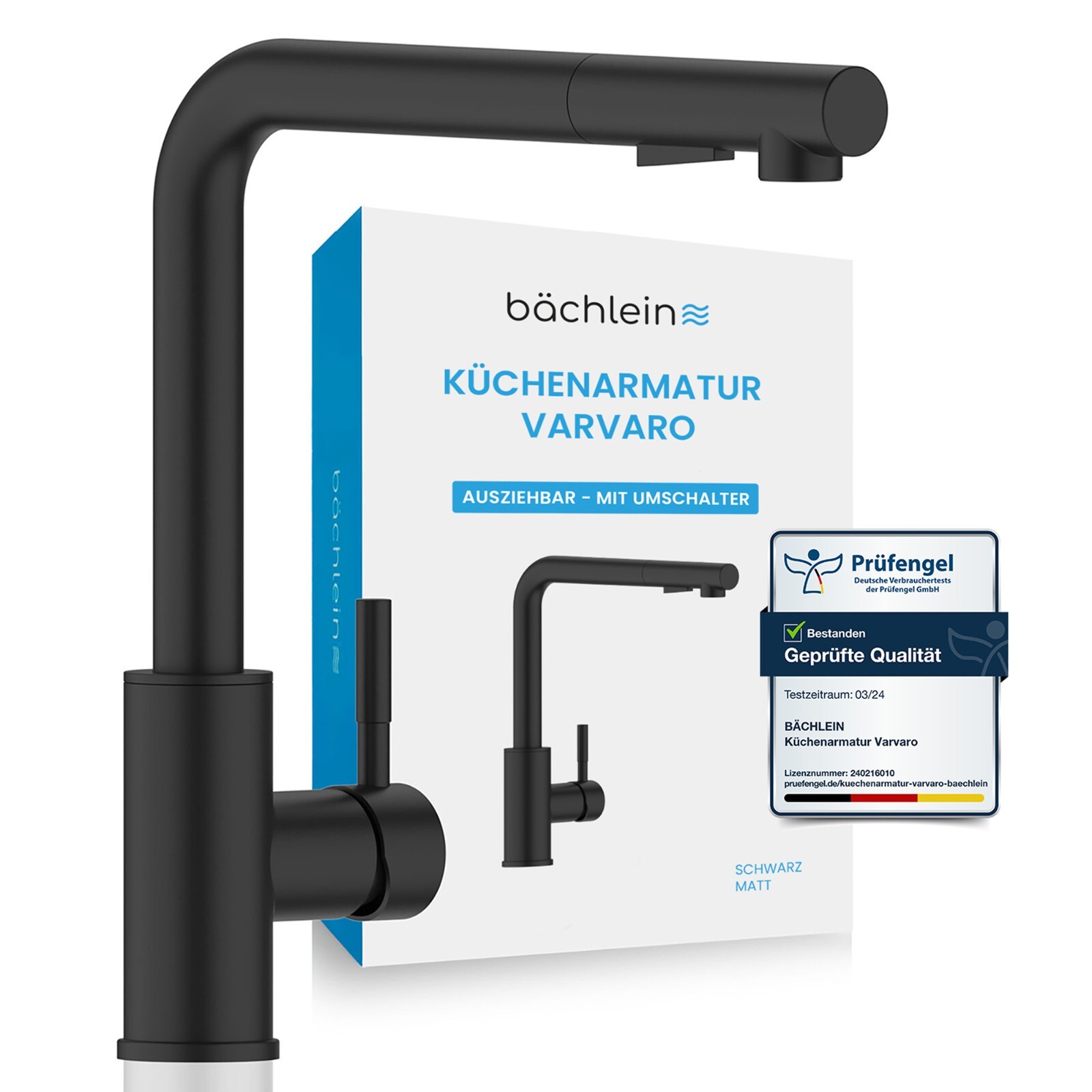 Küchenarmatur ausziehbar mit Brause