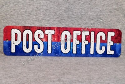 Post Office Metal Sign - Postal Service - Mail Carrier - USPS - 3
