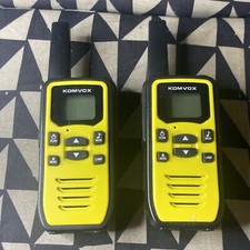 Komvox Walkie Talkies Long Range 2 Way Radio Set of 2 - No Tested - Read