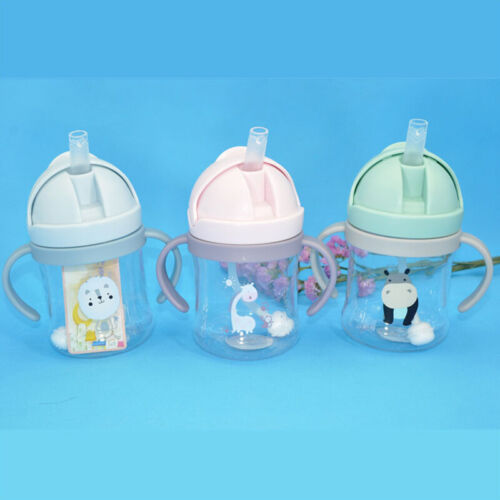 250ml Baby Feeding Cup with Straw Learn Feeding Drinking Bottle Training 'yu - Picture 1 of 13