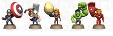 COLLEZIONE PERSONAGGI MARVEL LUMINOSI AVENGERS CAPITAN AMERICA THOR HULK IROMAN