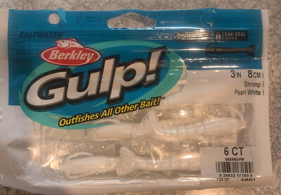 Berkley Gulp Saltwater 3  Shrimp Pearl White
