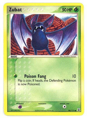 Pokemon EX Delta Species  88/113 Zubat Card