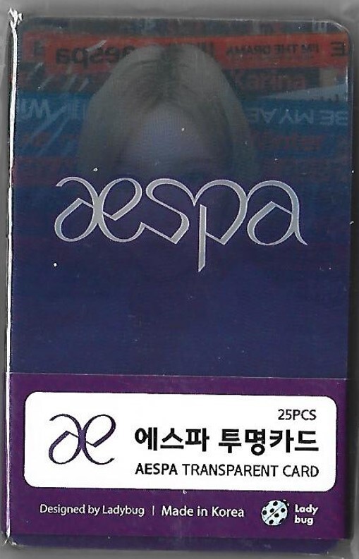 AESPA Transparent Photo Card [25P Pack] K-POP 2024.02 | eBay